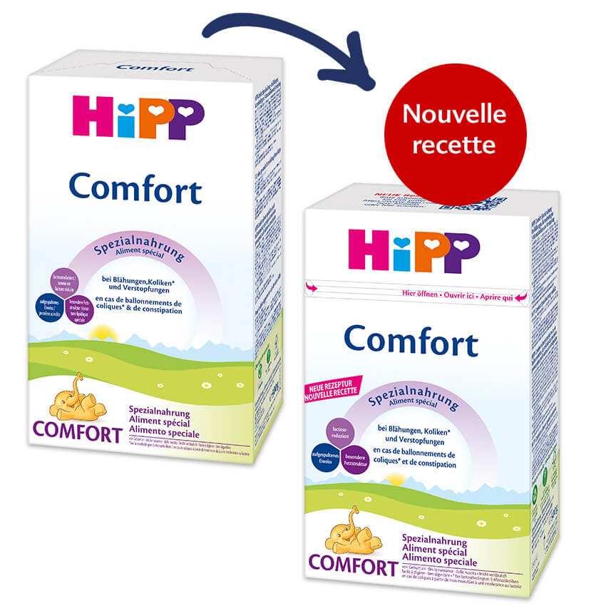 Nouvelle recette du lait pour nourrissons HiPP de qualité biologique  éprouvée