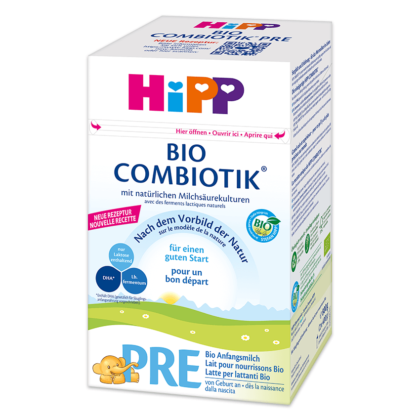 Nouvelle recette du lait pour nourrissons HiPP de qualité biologique  éprouvée